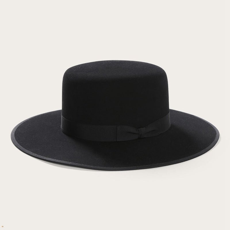 Black Amish 4X Wool Felt Hat | Size: 6 7/8 by Stetson
